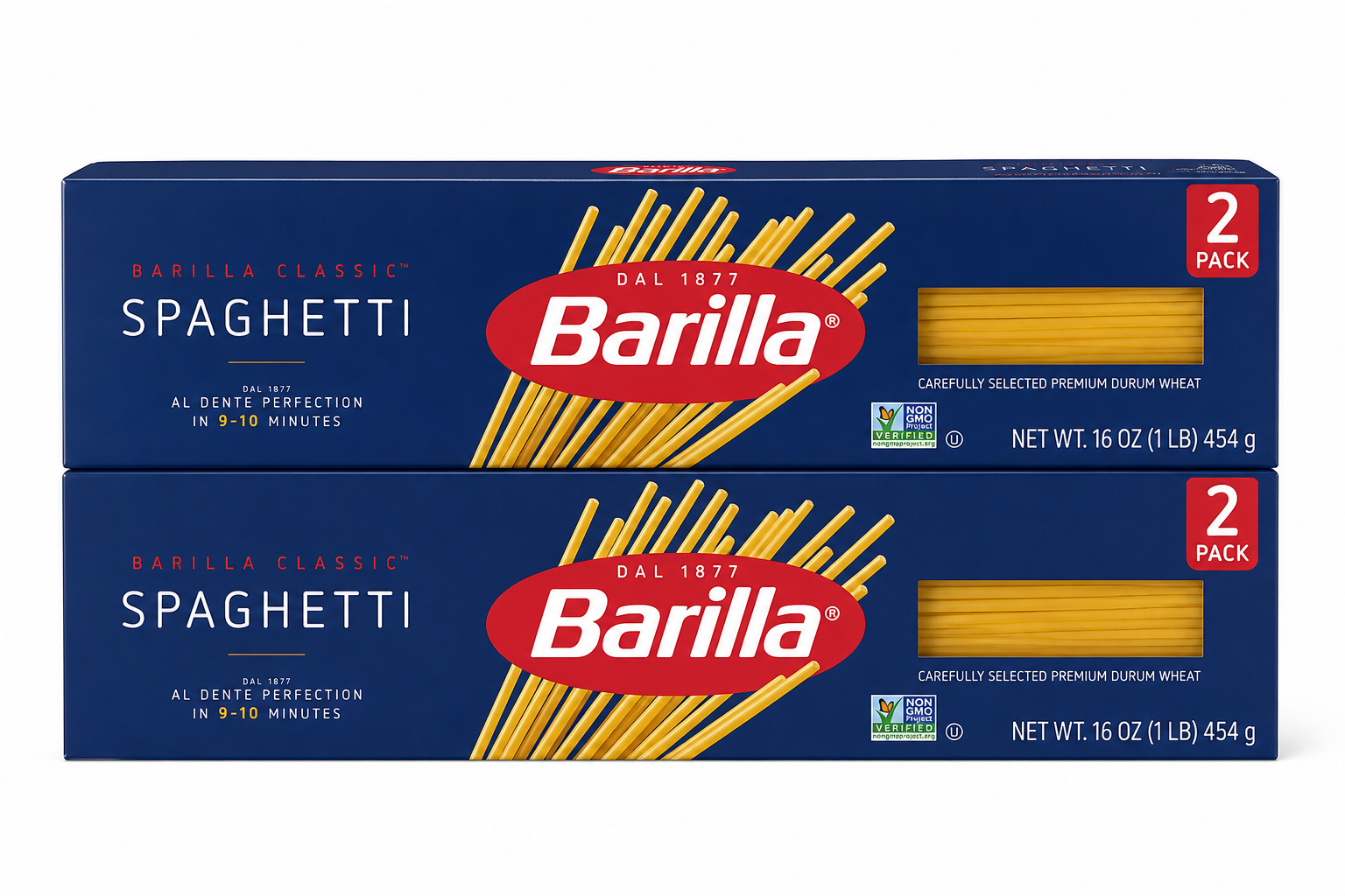 Barilla Spaghetti Pasta, 16 oz, Two-Pack product package