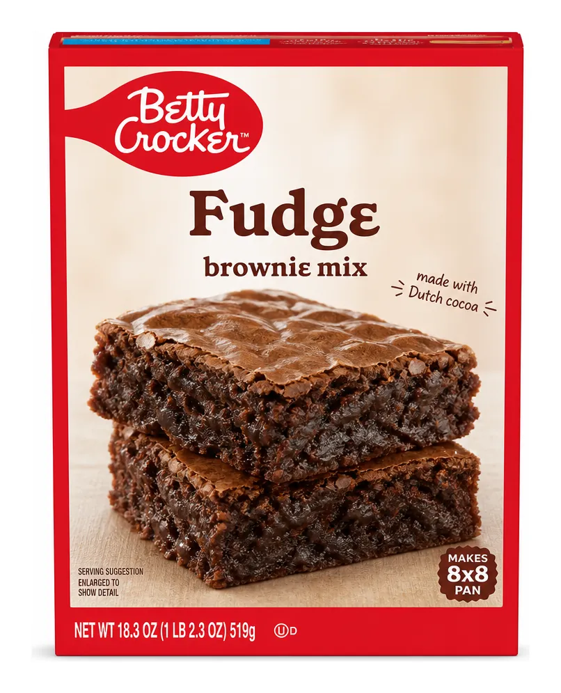 Betty Crocker Fudge Brownie Mix, 18.3 oz product package