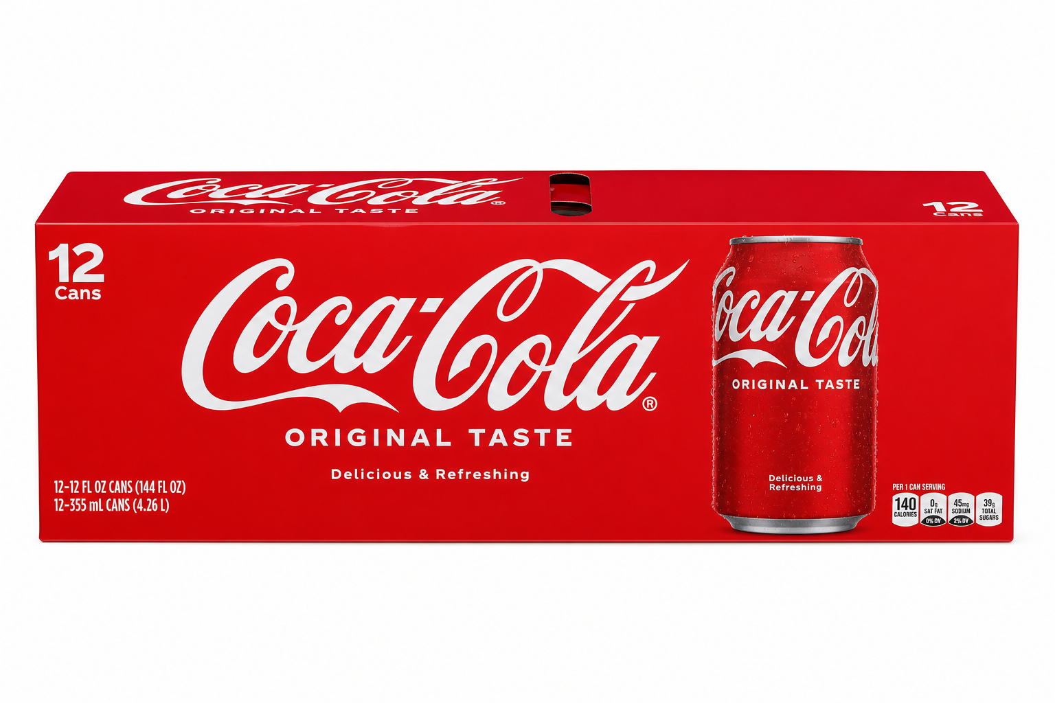 Coca-Cola Original Taste, 12 fl oz Cans, 12-Pack product package