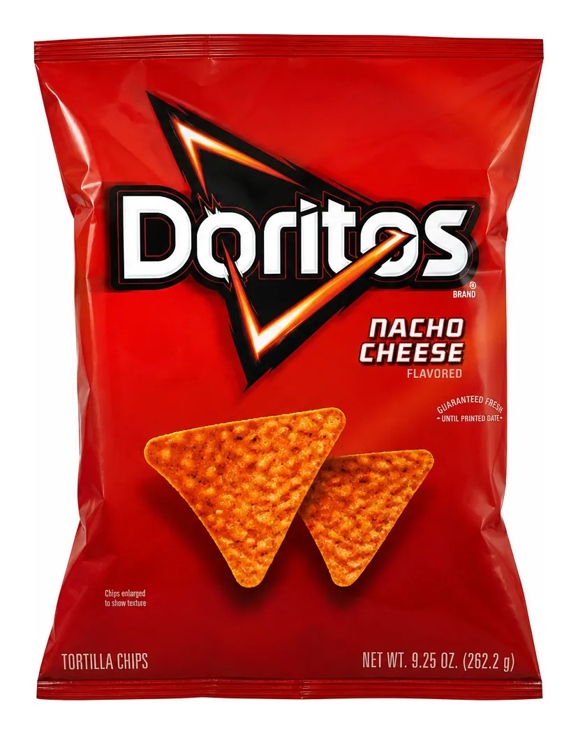Doritos Nacho Cheese Flavored Tortilla Chips, 9.25 oz product package
