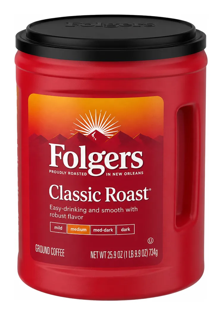 Folgers Classic Roast Ground Coffee, 25.9 oz product package