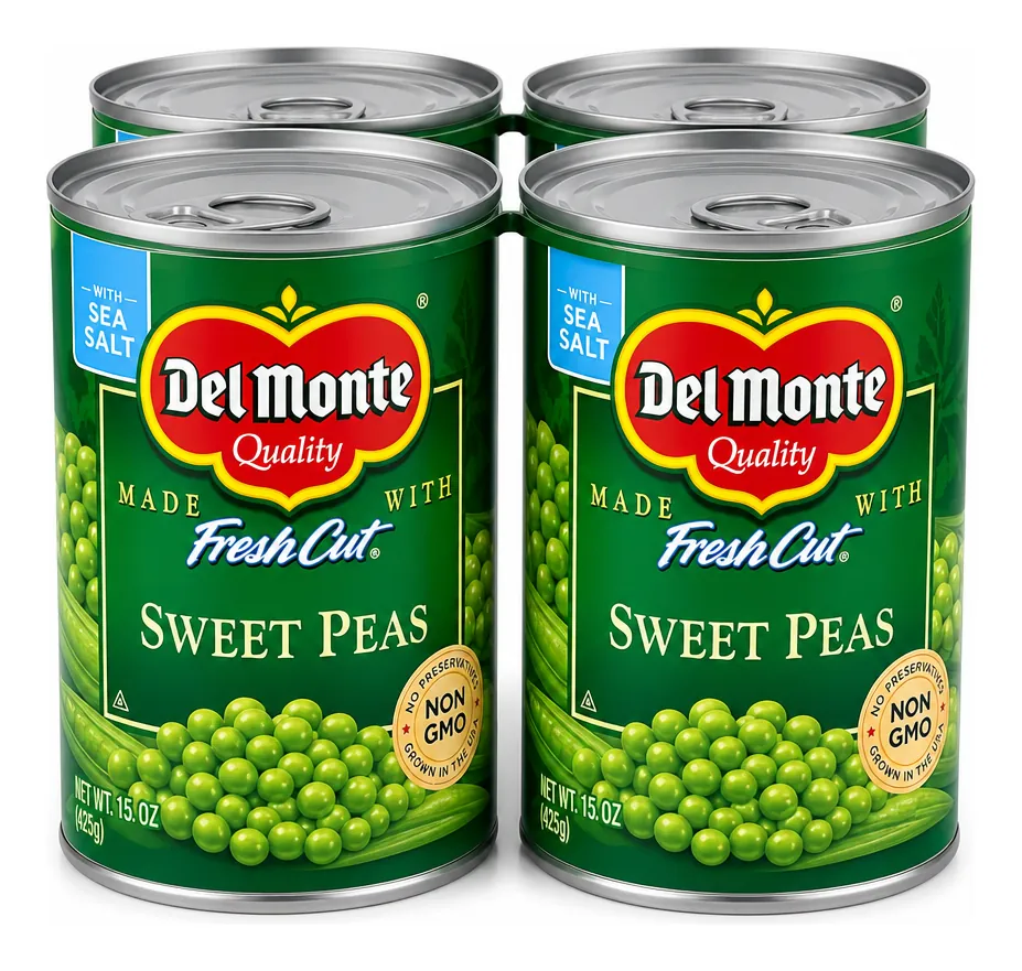 Green Giant Sweet Peas, 15 oz, Four-Pack product package