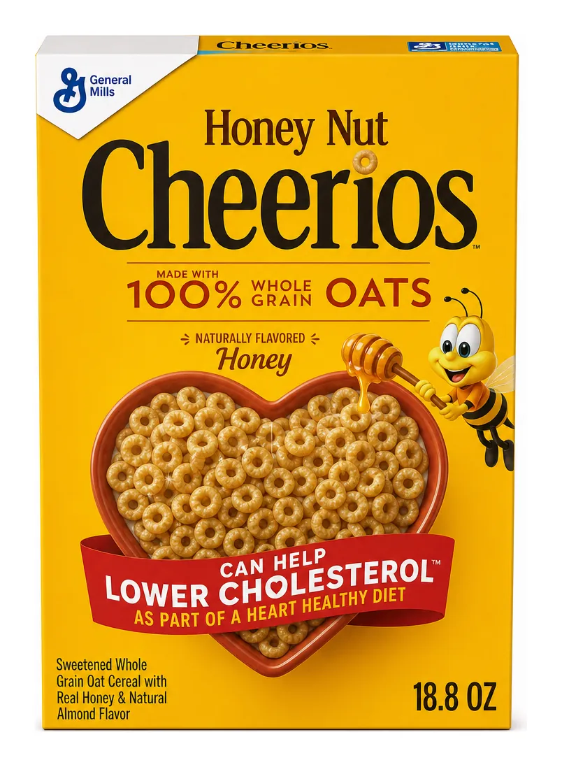 Honey Nut Cheerios Cereal, 18.8 oz product package
