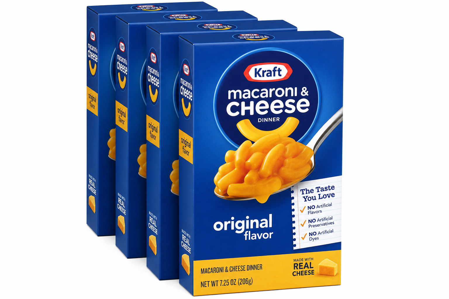 Kraft Original Macaroni and Cheese Dinner, Five-Pack product package