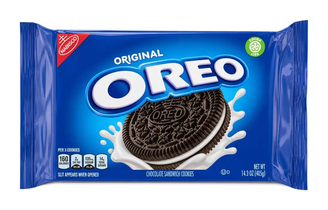 Oreo Original Chocolate Sandwich Cookies, 14.3 oz product package