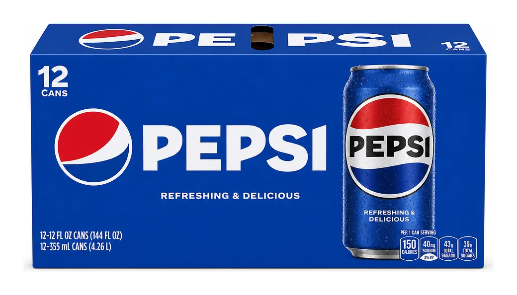 Pepsi Cola, 12 fl oz Cans, 12-Pack product package
