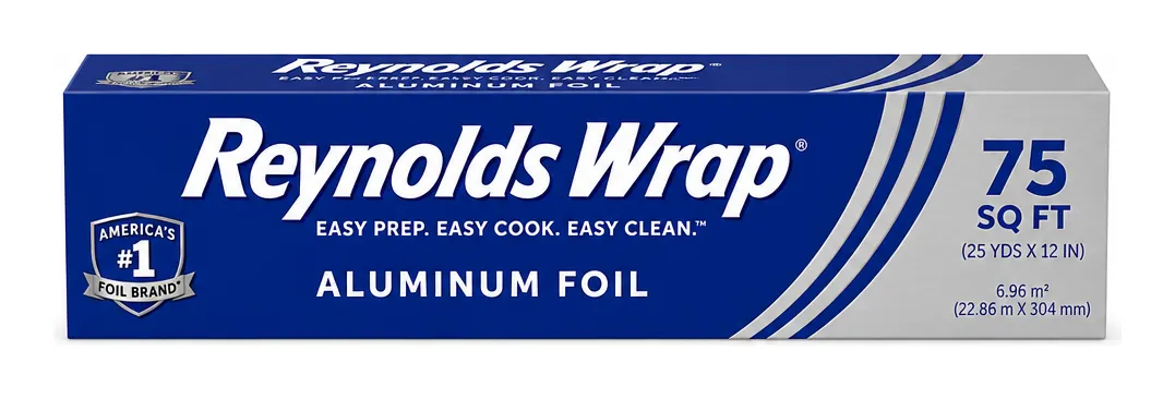 Reynolds Wrap Aluminum Foil, 75 sq ft product package
