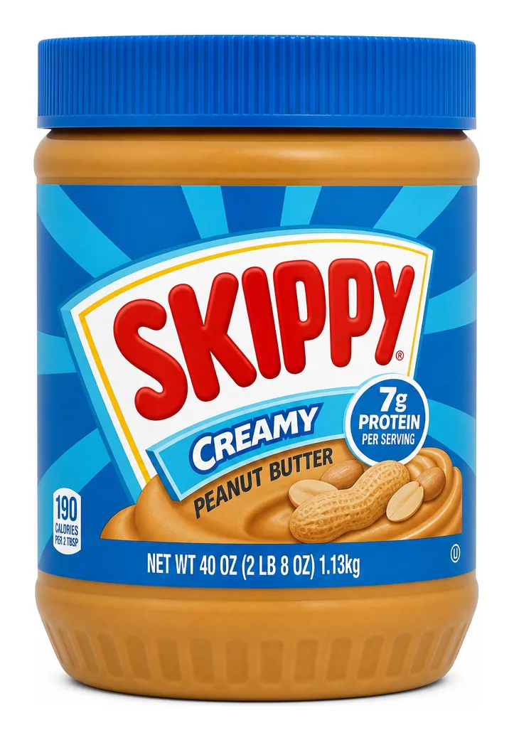 Skippy Creamy Peanut Butter, 40 oz product package