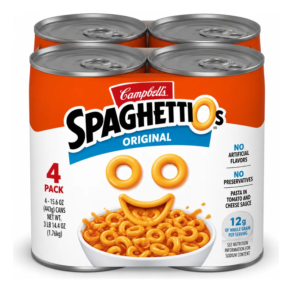 SpaghettiOs Original, 15.8 oz, Four-Pack product package
