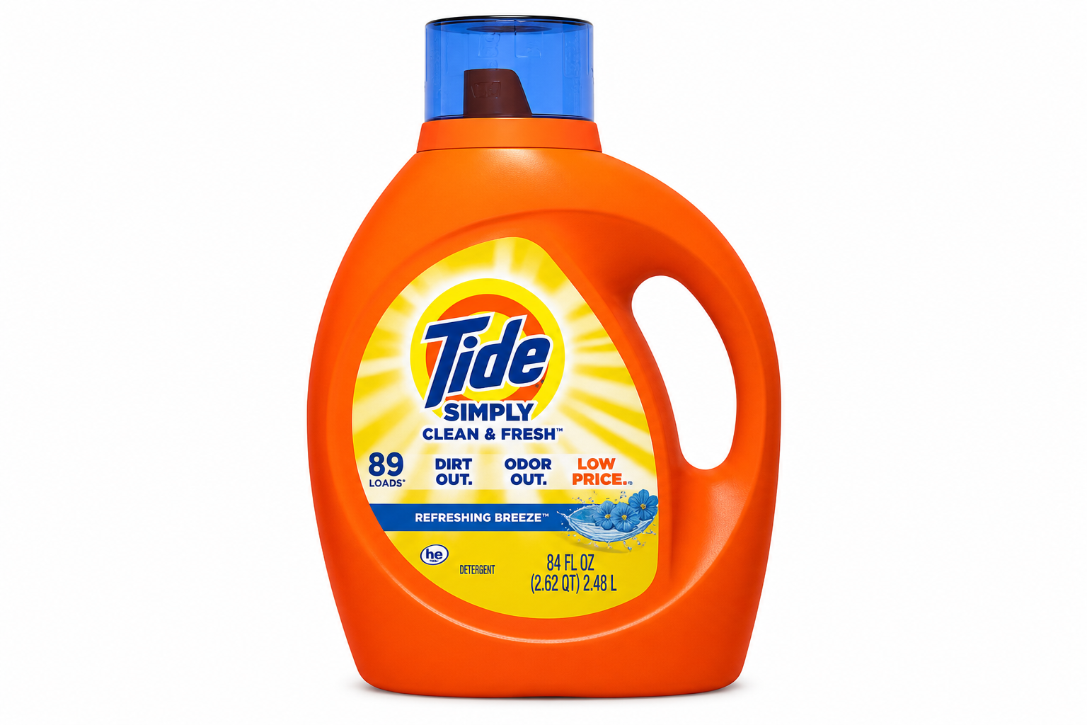 Tide Simply Clean and Fresh Liquid Laundry Detergent, 84 fl oz product package